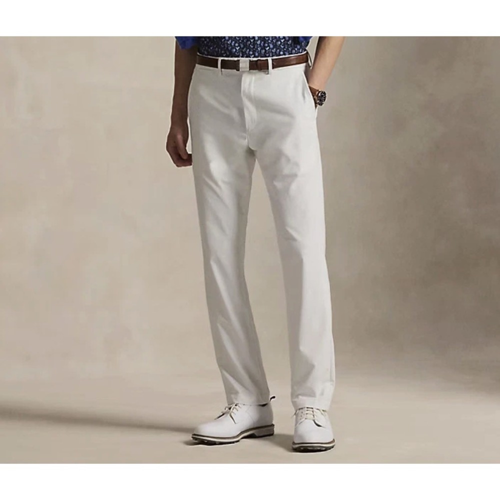 RLX Ralph Lauren Men's Golf Pants 34 x 32 Tailored‎ Fit White Performance Chino